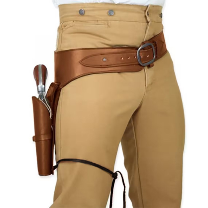 Cosplay Prop Pistol - ซองปืนสไตล์สตีมพังก์แบบตะวันตกโบราณ สำหรับคอสเพลย์นักยิงปืน อุปกรณ์เสริมสำหรับปืนพก กระเป๋าใส่ปืน อุปกรณ์ประกอบฉากสำหรับฮาโลวีน