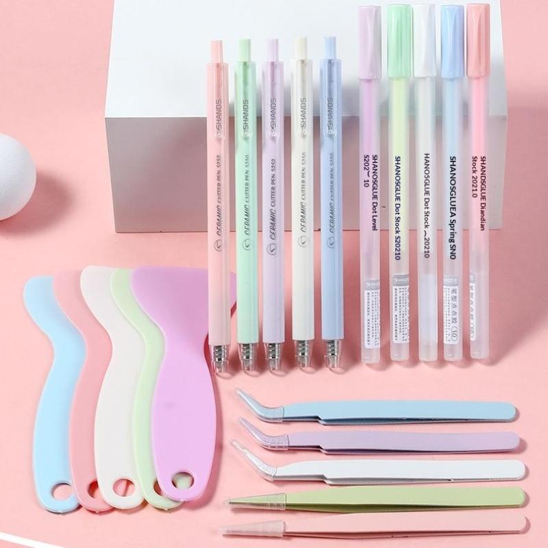 Craft Knife Set - ชุดเครื่องมือแกะสลัก 4 ชิ้น/ชุด พร้อมปากกาสำหรับกาว คีม คีมตัด